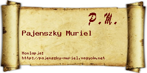Pajenszky Muriel névjegykártya